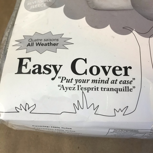 Gray Reversible Infant Car Seat Carrier Cover - Picture 3 of 5